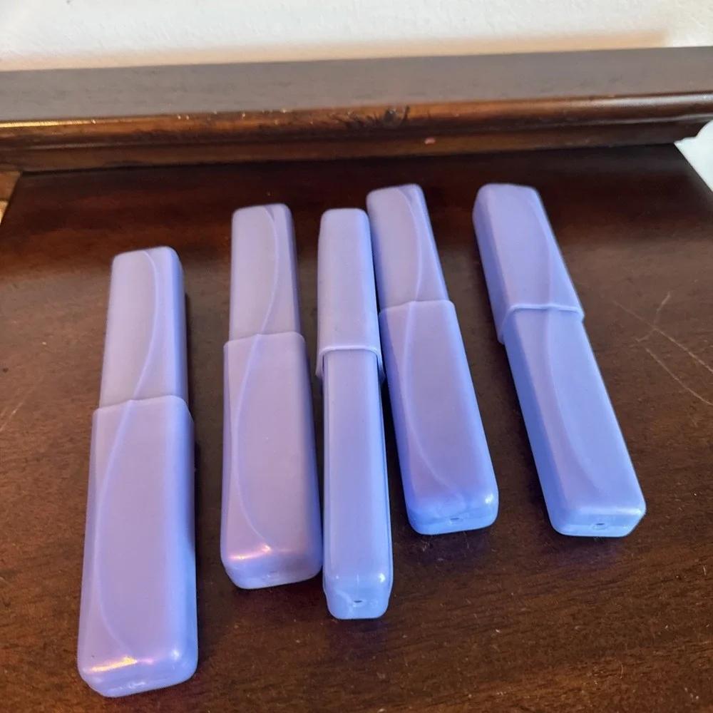 50 Pc. Purple & Clear Travel Toothbrush Storage Box Bathroom Holder Storage Case